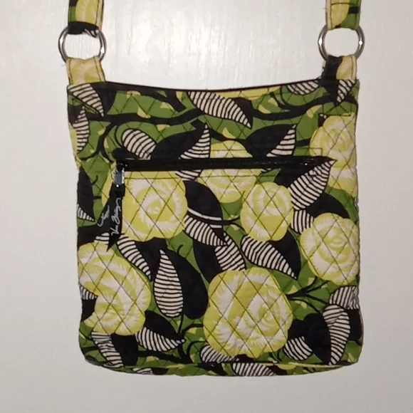 Vera Bradley La Neon Rose Green Pattern 💚💚💚💚 Excellent - Picture 3 of 4